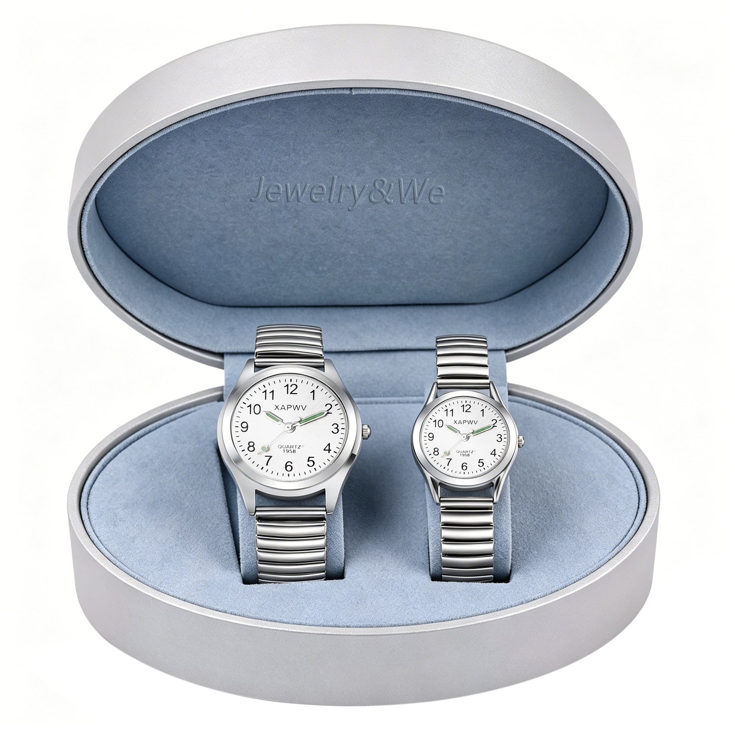 To My Dearest Grandparents-Easy Read Senior Watch Stretch Band Quartz Watch for Elderly Men & Women-A51372