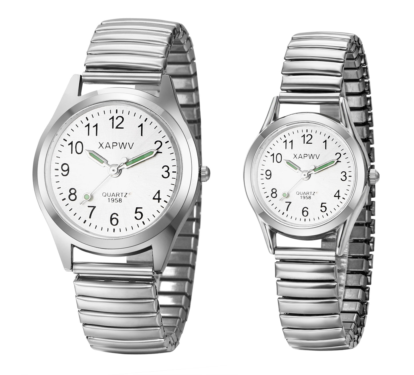 To My Dearest Grandparents-Easy Read Senior Watch Stretch Band Quartz Watch for Elderly Men & Women-A51372