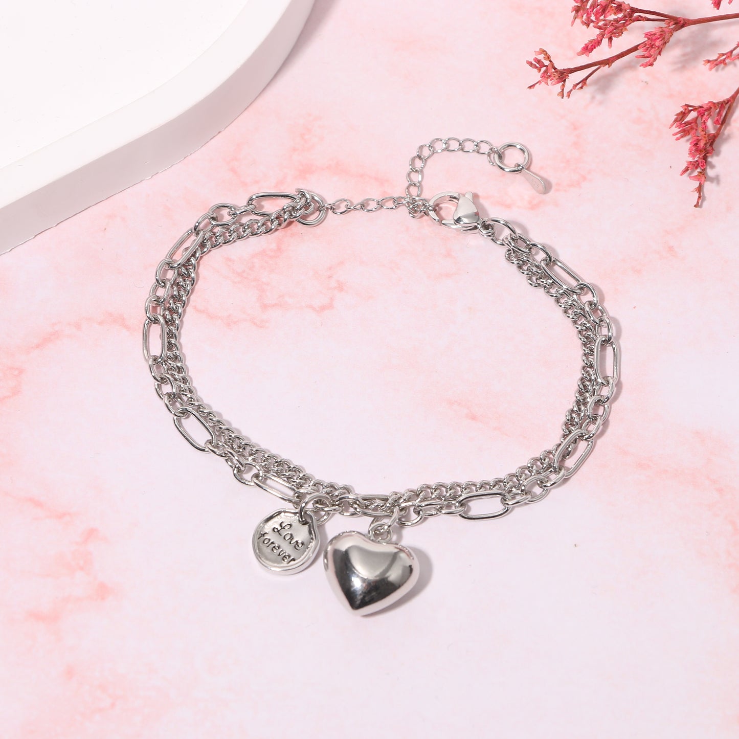 To My Daughter -Double layered Love Bracelet to Give Her Sincere Love-A84090